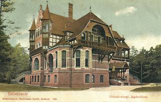 Eine alte Postkartenansicht vom Jagdschloss Gelbensande