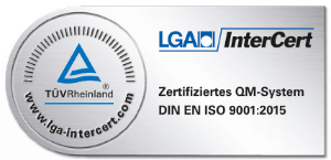 TÜV DIN EN ISO 9001:2015
